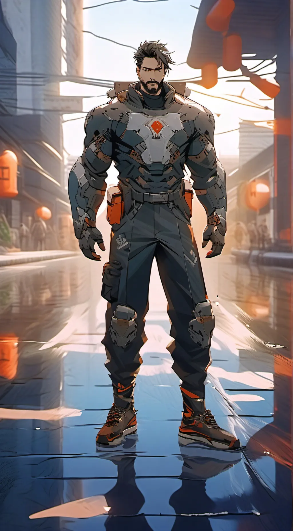 ai character: clip ray background