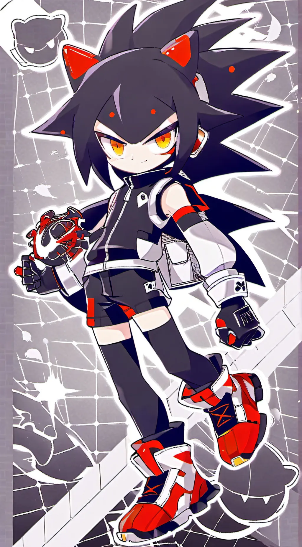 ai character: Shadow. background