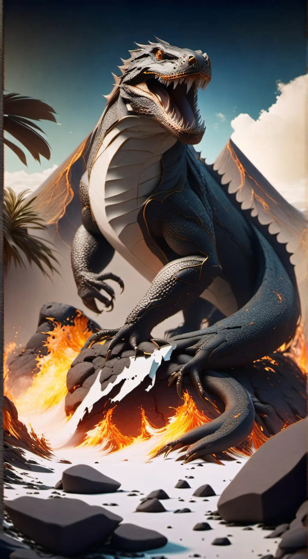 ai character: Realm of Fire background