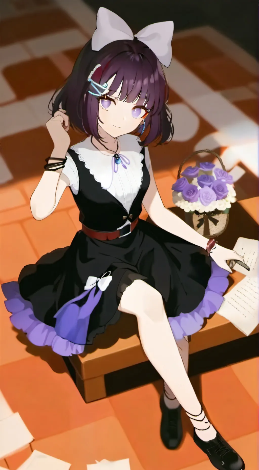 ai character: 💜Zillow💙 background