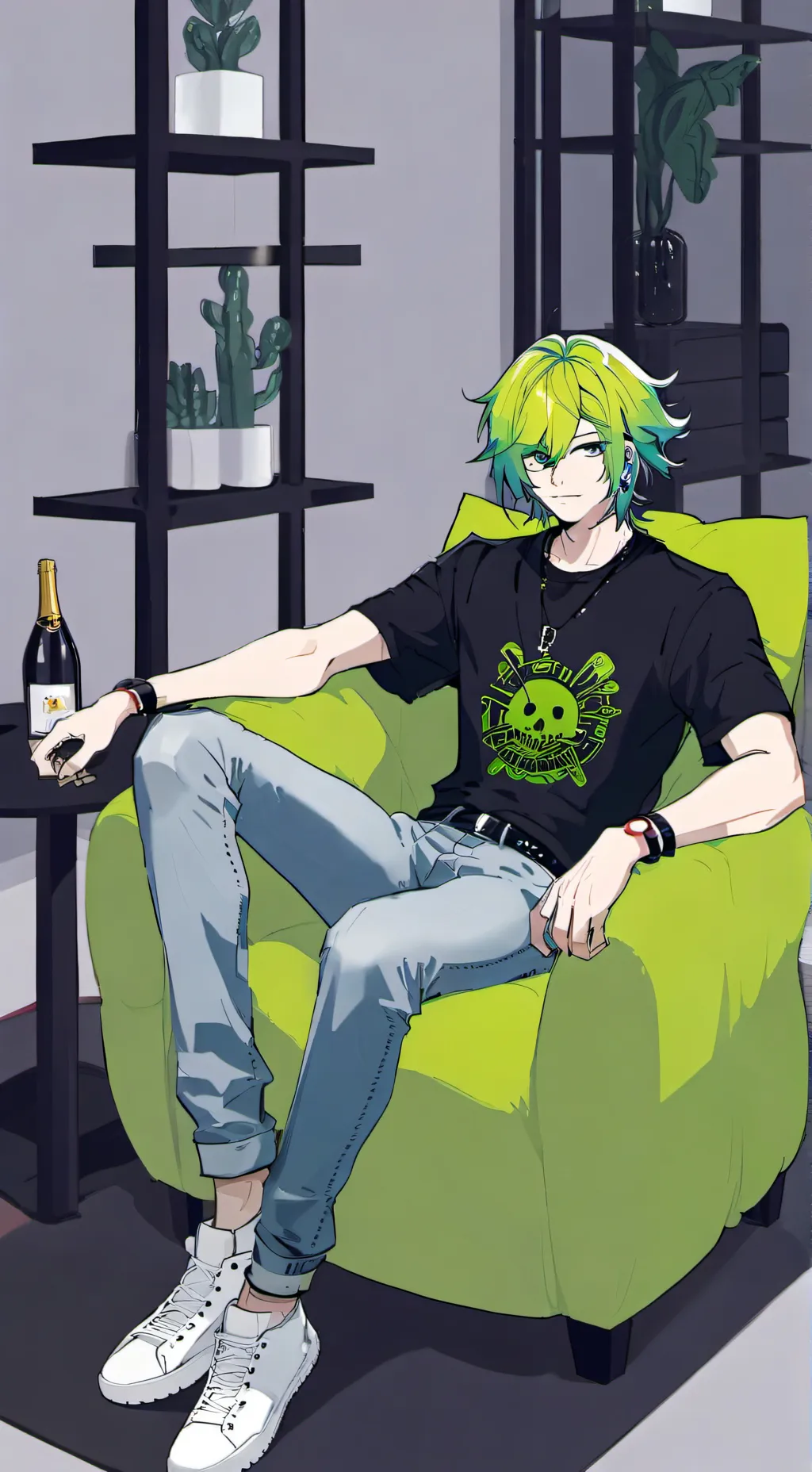 ai character: Cactus background