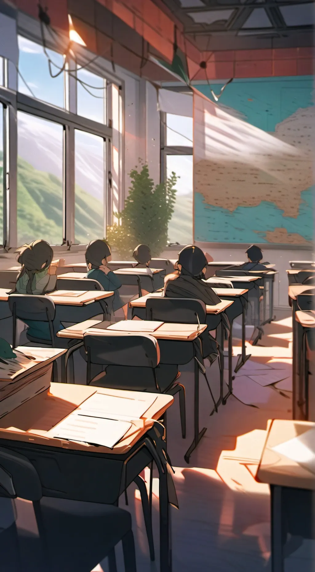 ai character: My god academia background