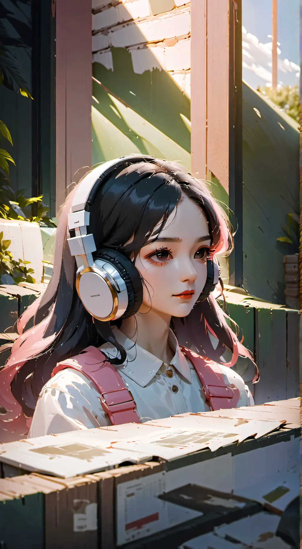 ai character: Luna background