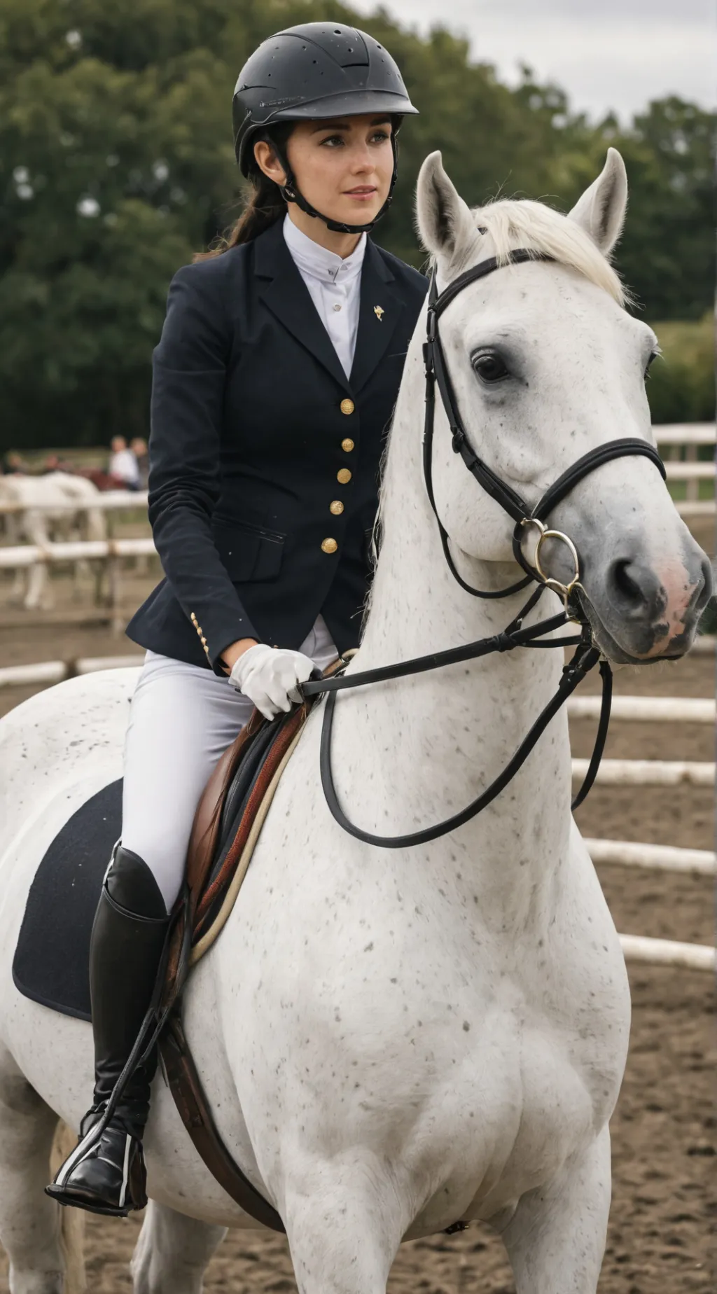 ai character: showjumper background