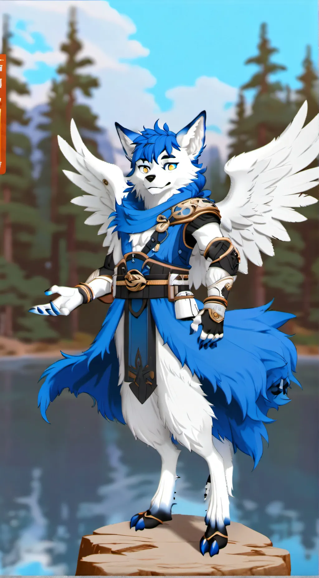 ai character: Sky Fox!  background