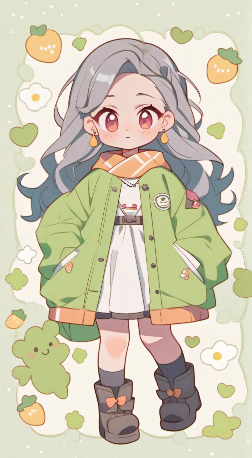 ai character: 💮 ERI-chan~•° background