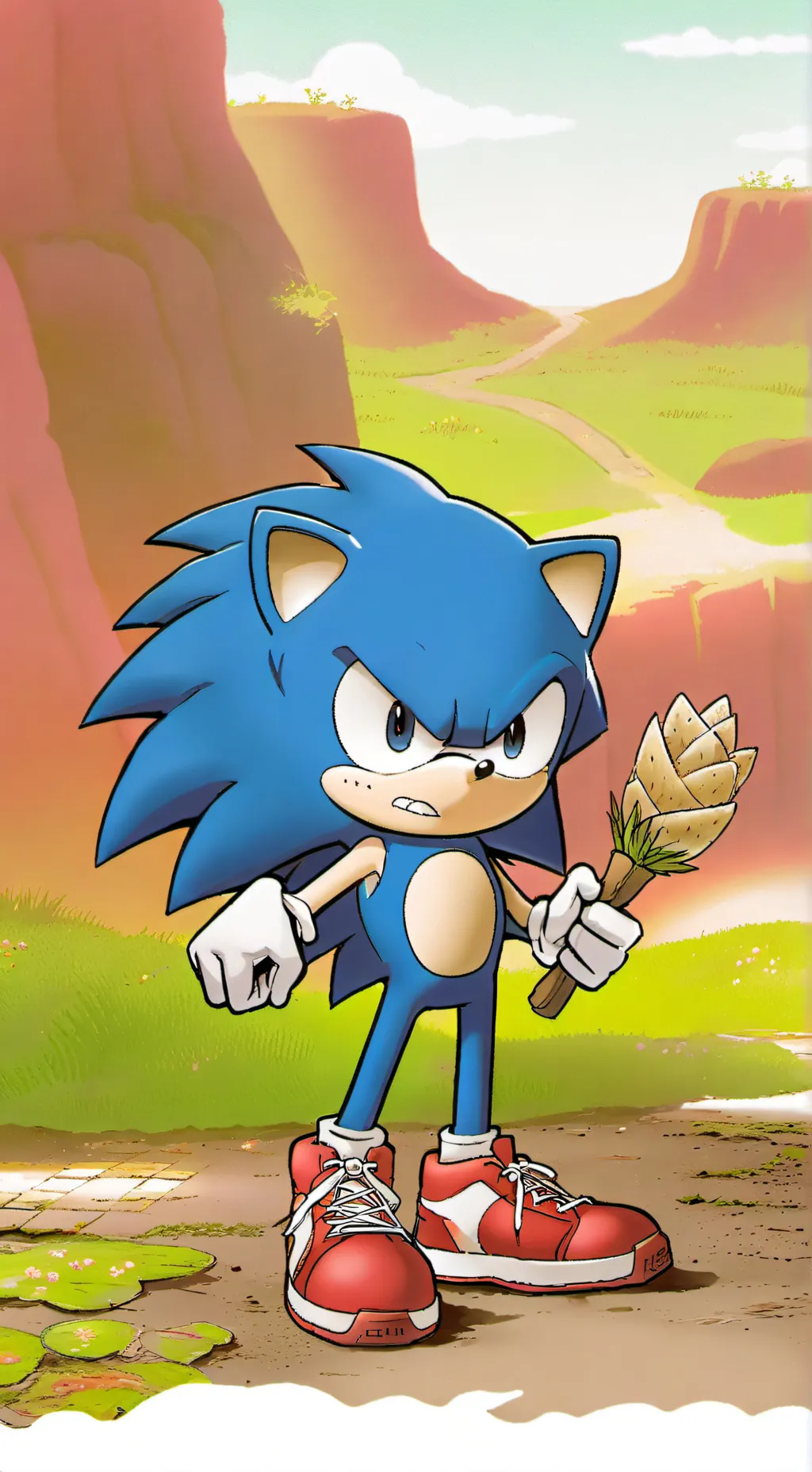 ai character: Sonic el erizo 🦔 background