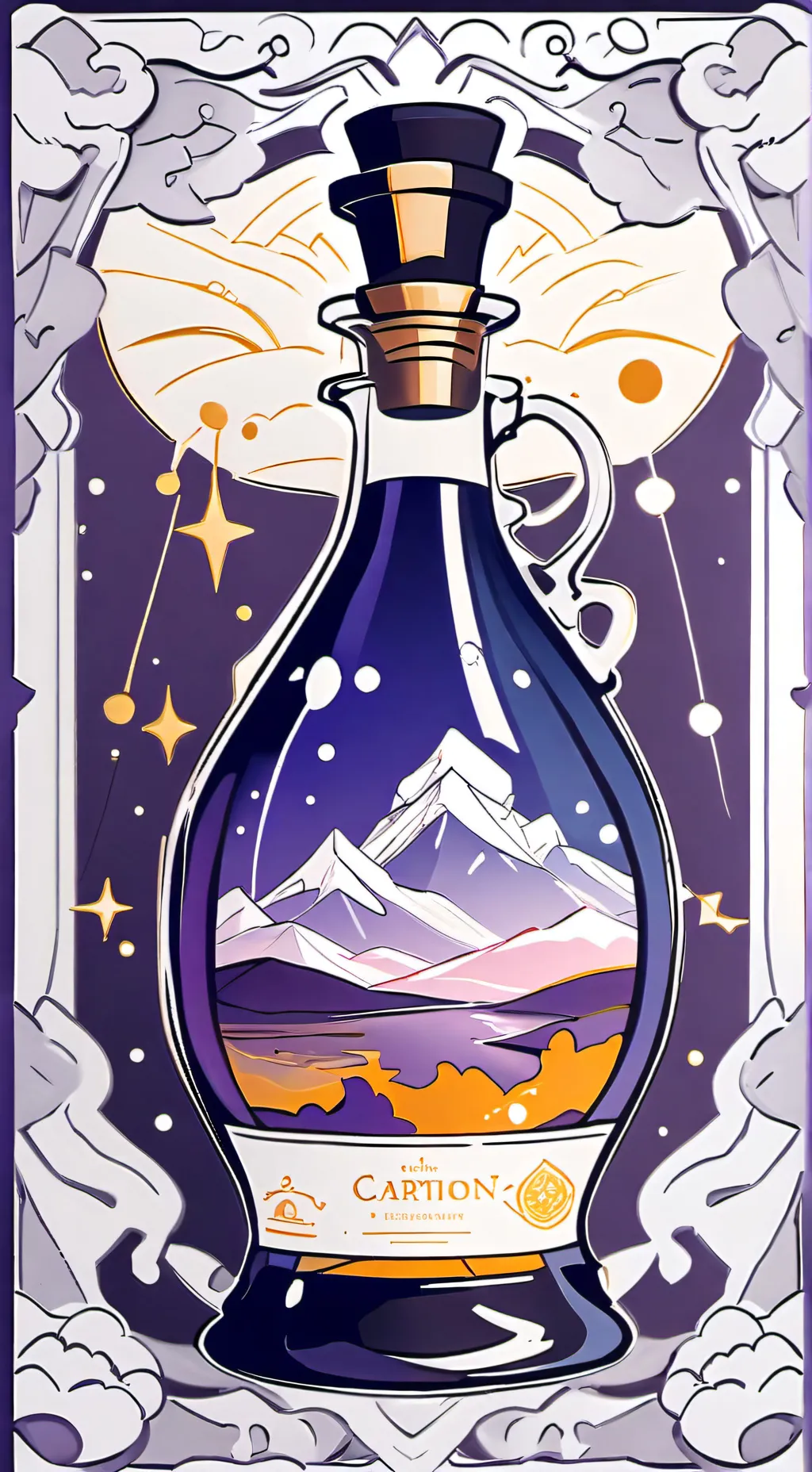 ai character: potion background