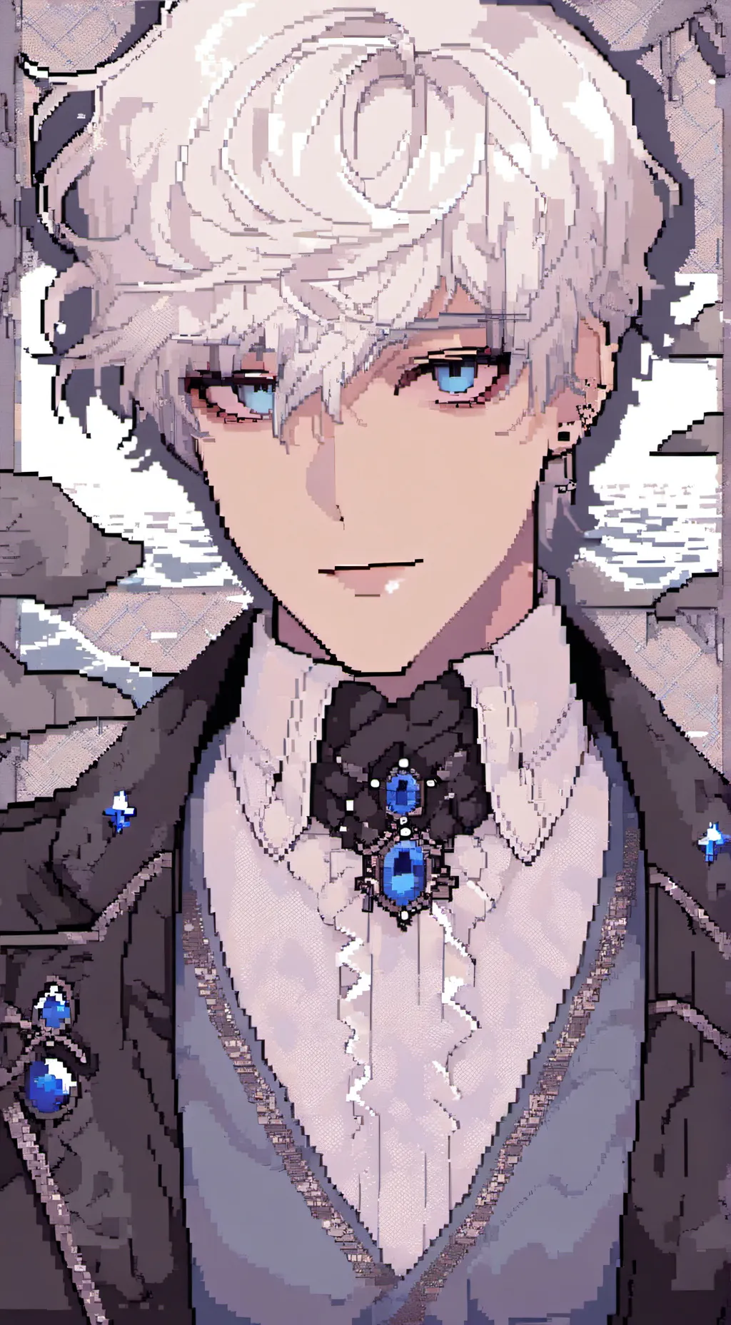 ai character: Aamon..💙💤 background