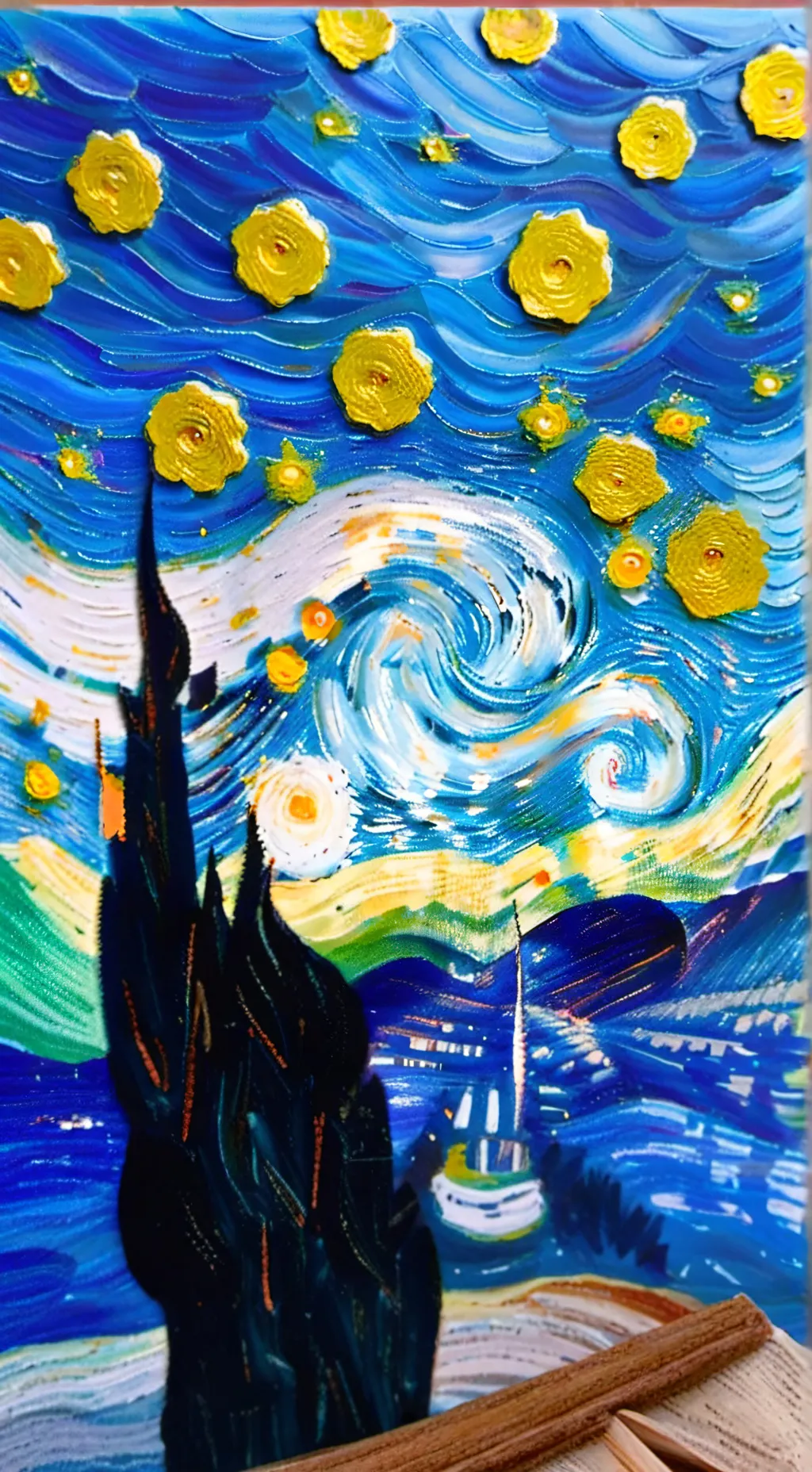 ai character: Dandy world baby background