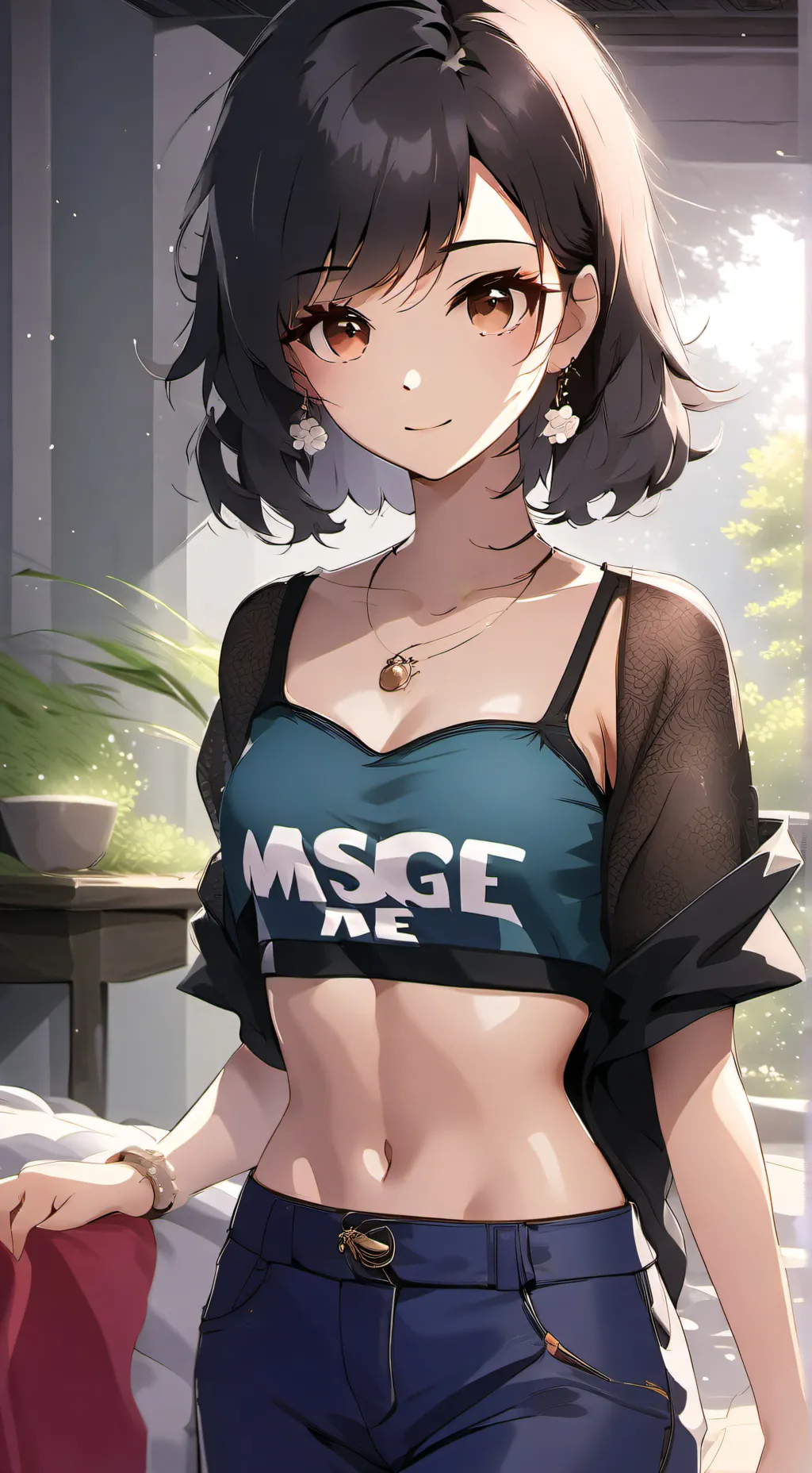 ai character: Sun background