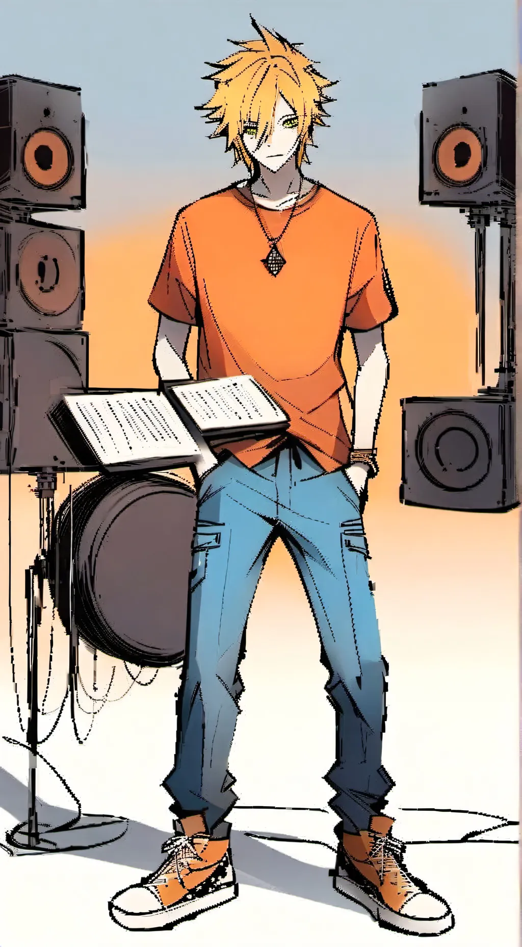 ai character: Dj background