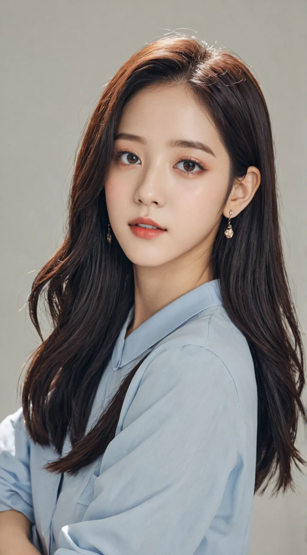 ai character: black pink background