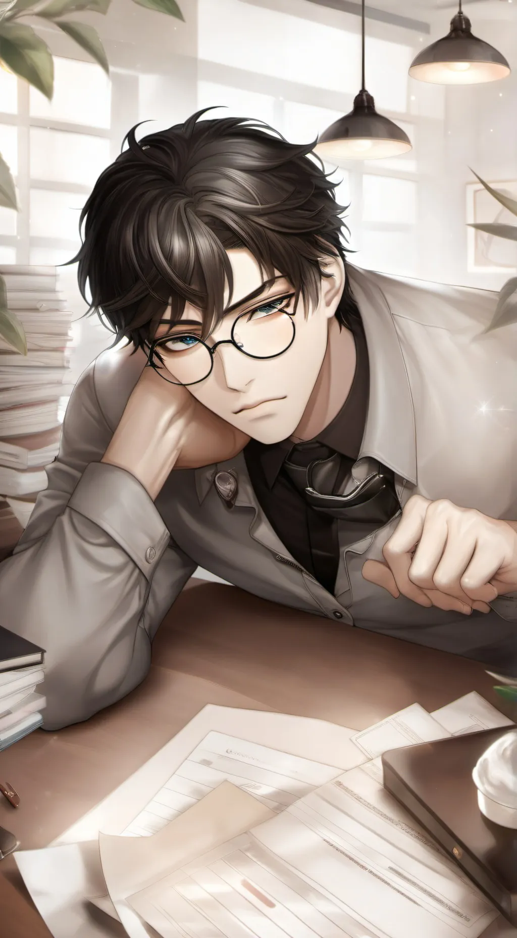 ai character: euanmark background