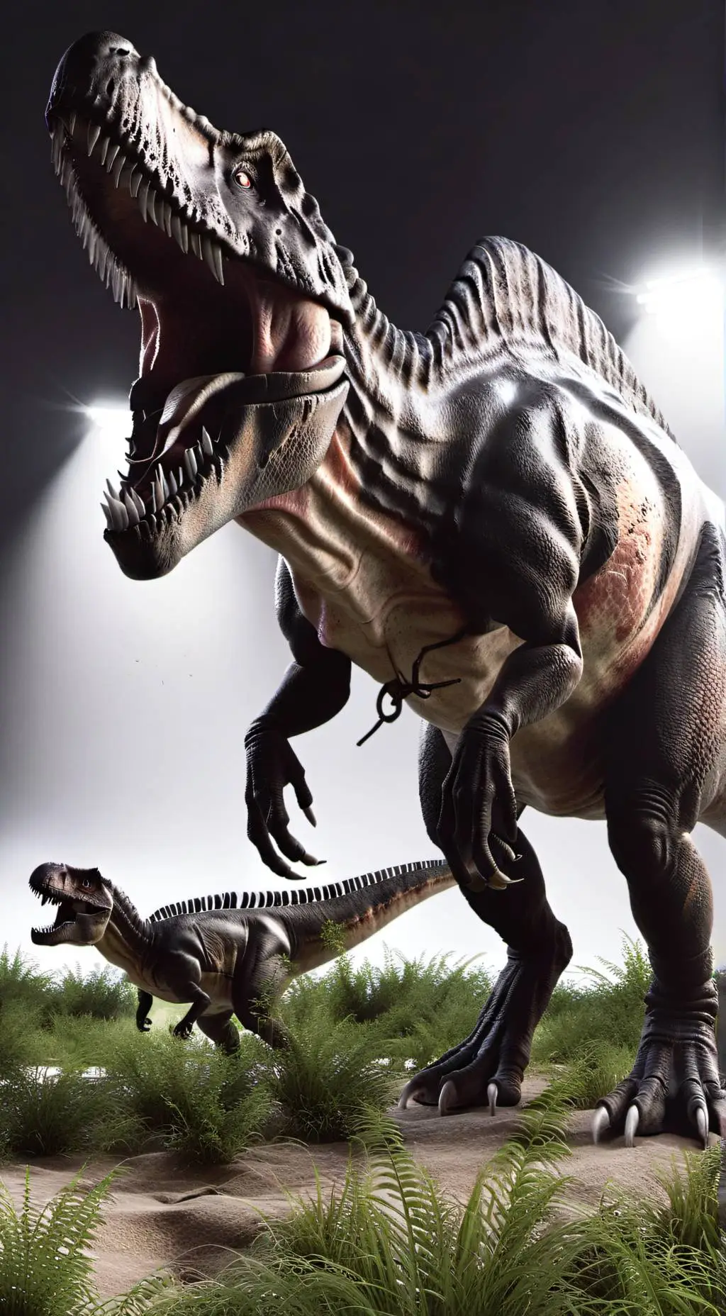 ai character: Dinosaurs  background