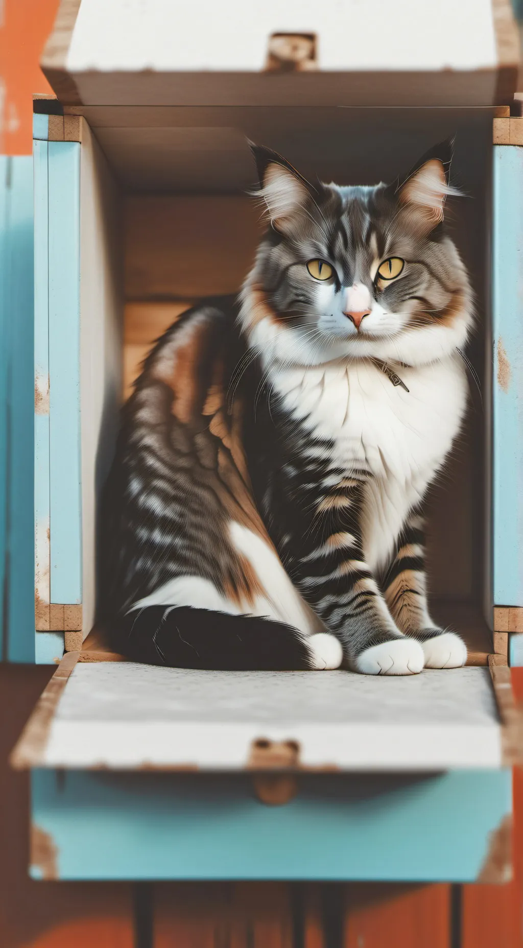 ai character: just a regular cat background