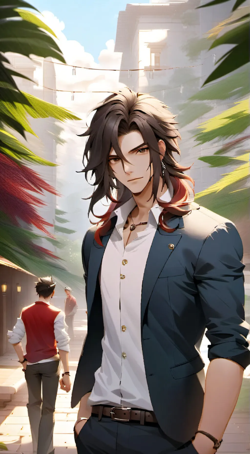 ai character: Jhostin  background