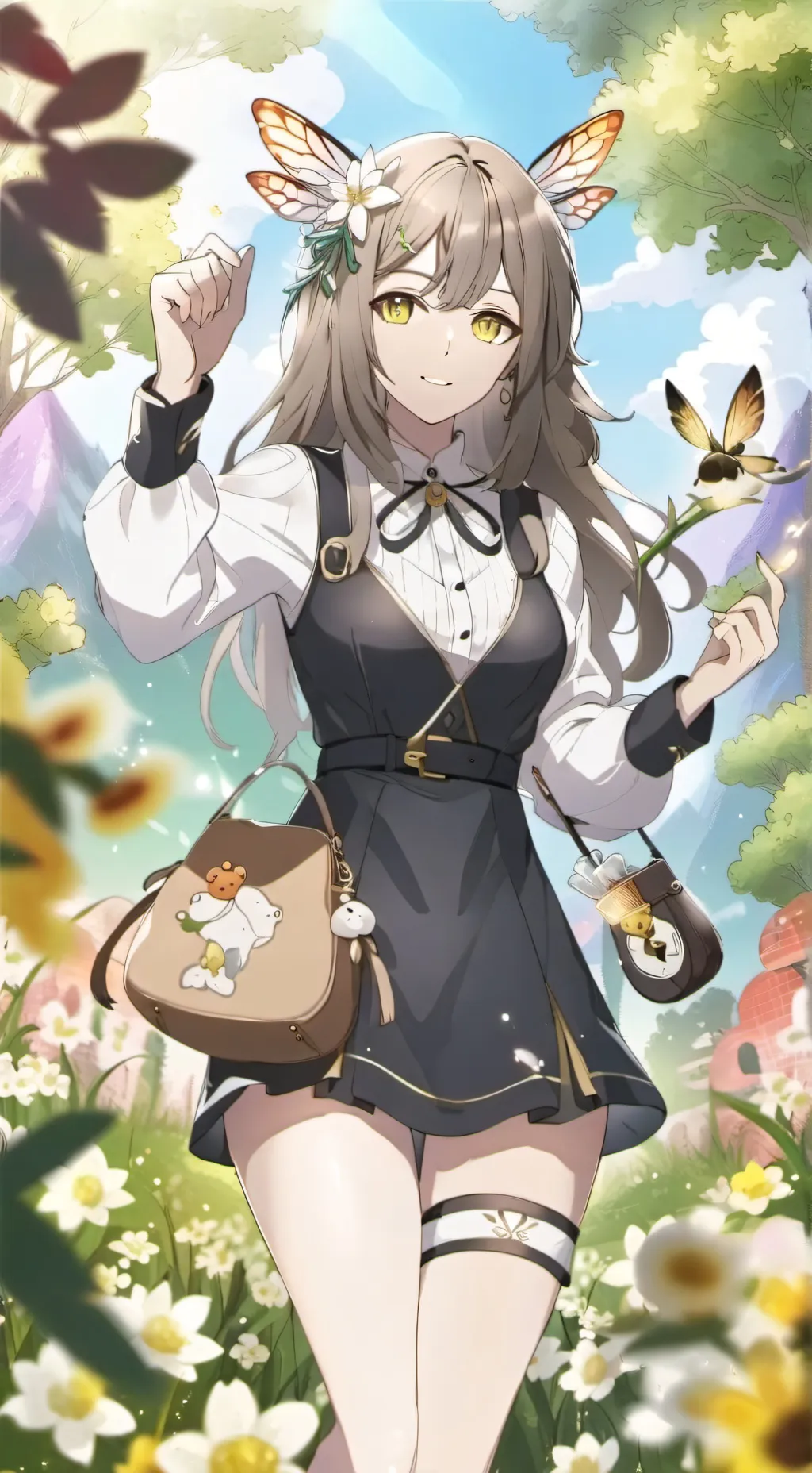 ai character: queen bee  background