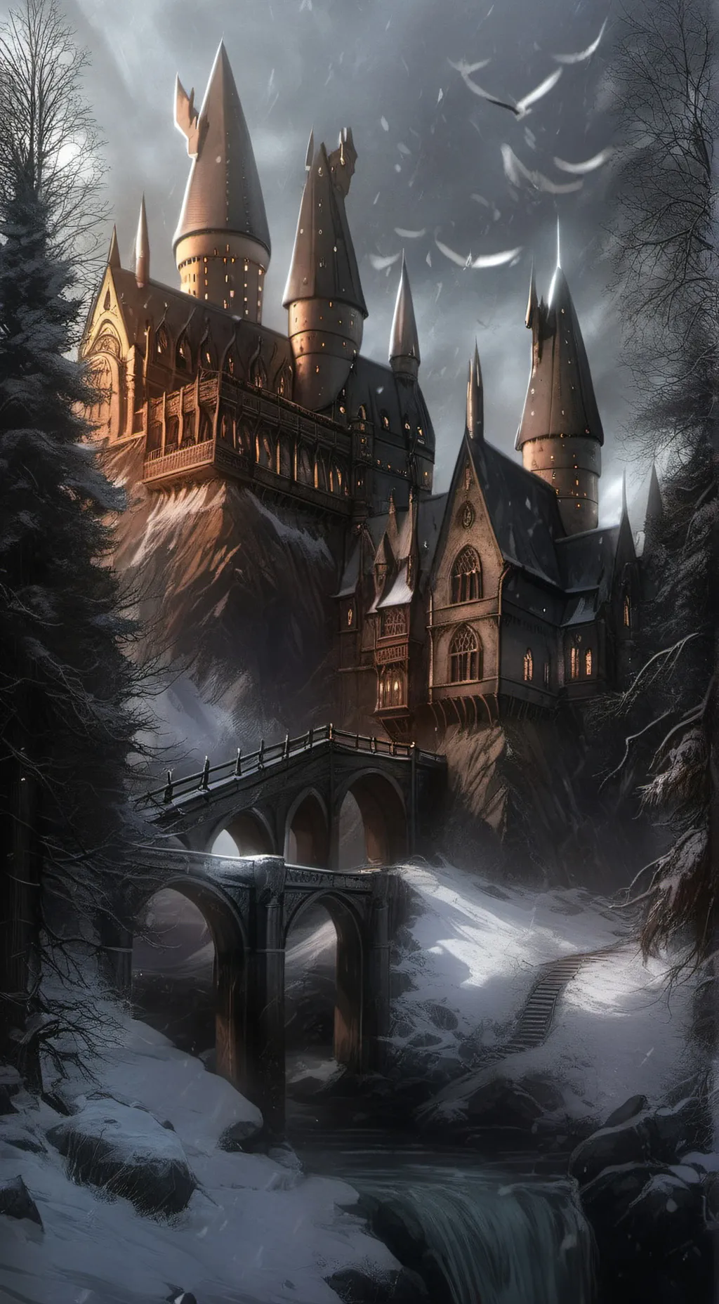 ai character: Hogwarts background