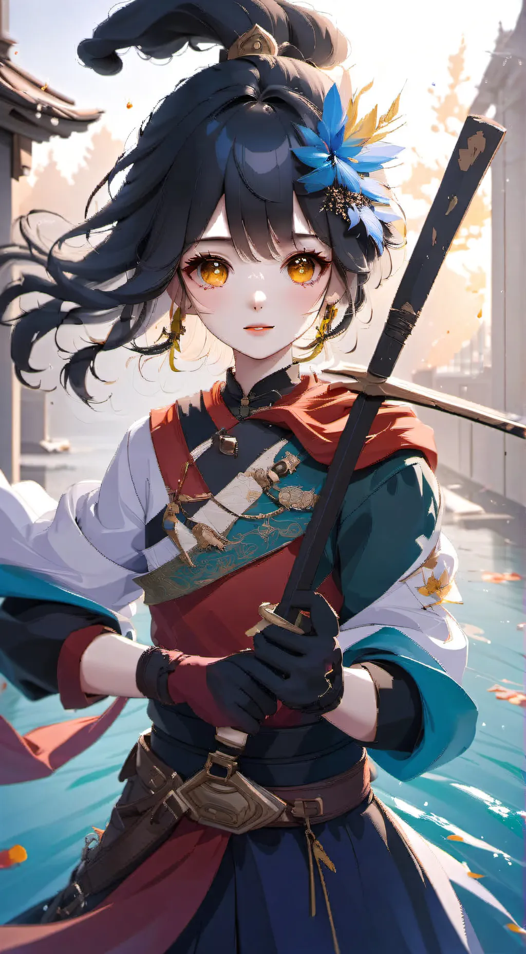 ai character: 🔶️🔶️🟧🔶️🔶️🟧🔶️🟧🔶️ background