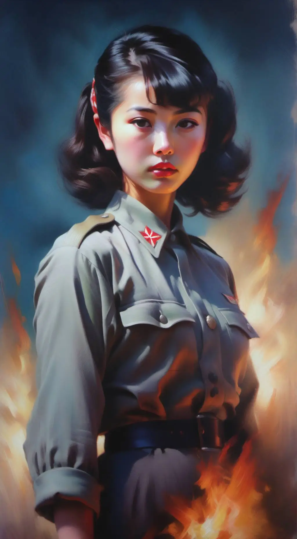 ai character: Kimasuze yamagucci background