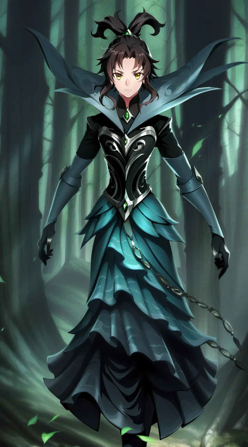 ai character: Yoriichi  background