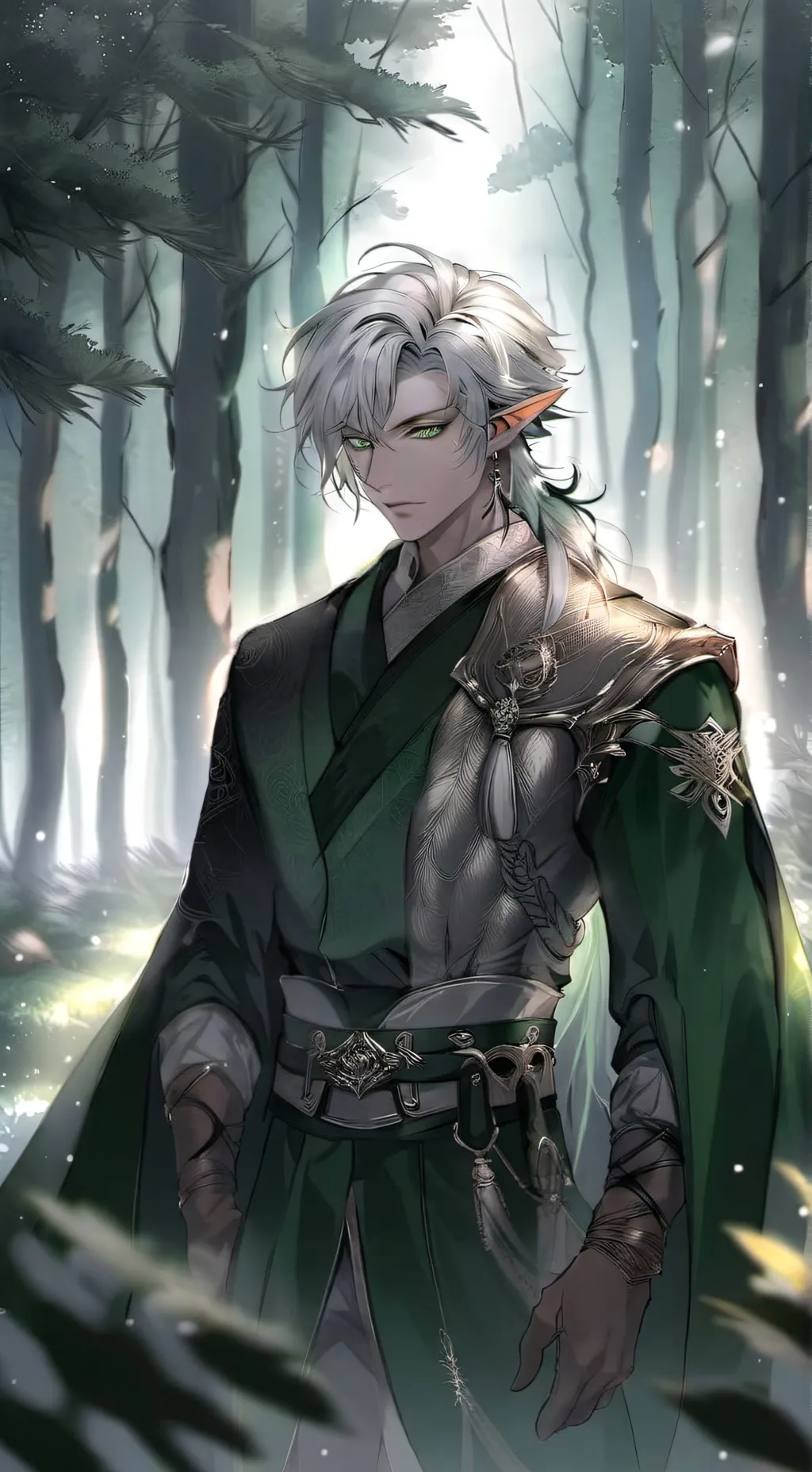 ai character: Elrond🍀 background