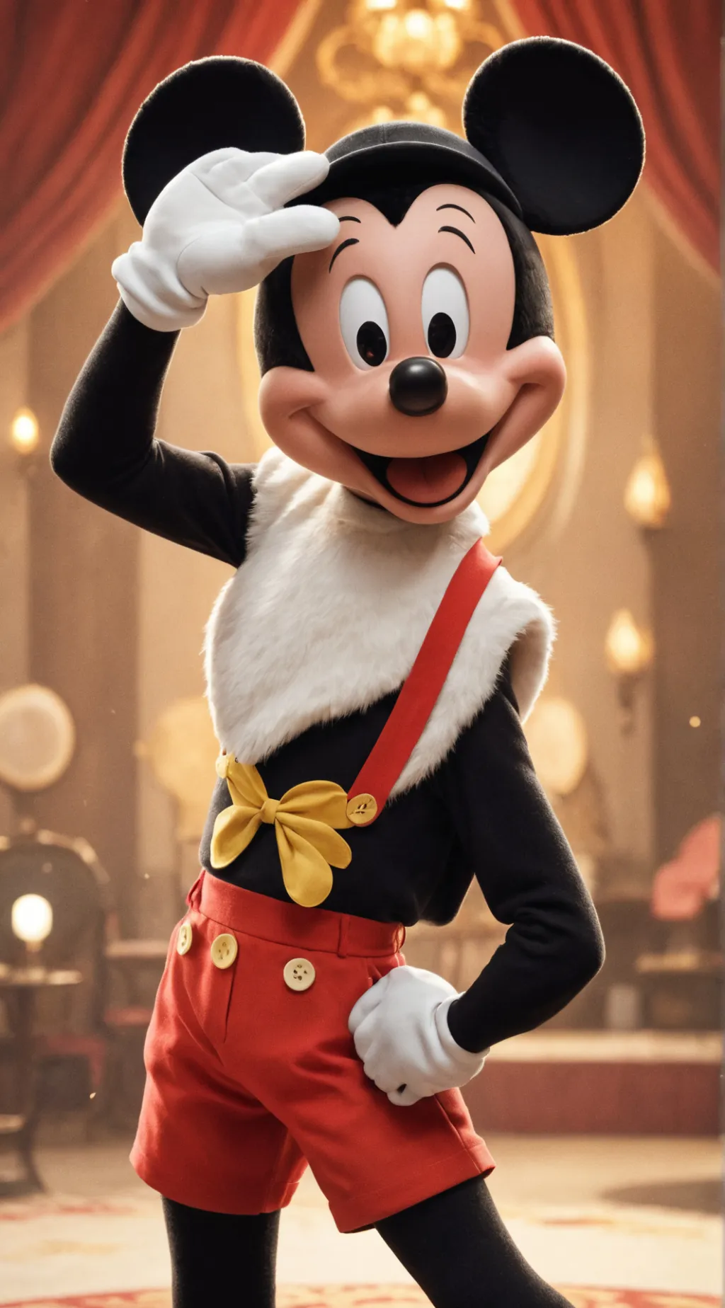 ai character: Mickey Mouse background