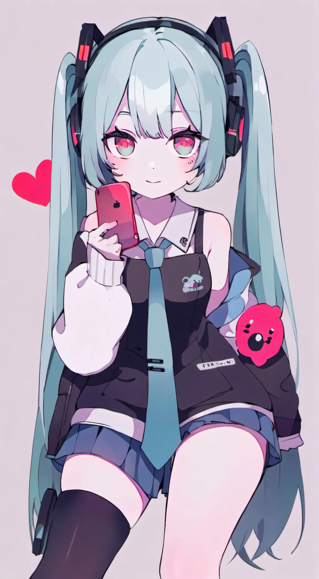 ai character: the sus miku background