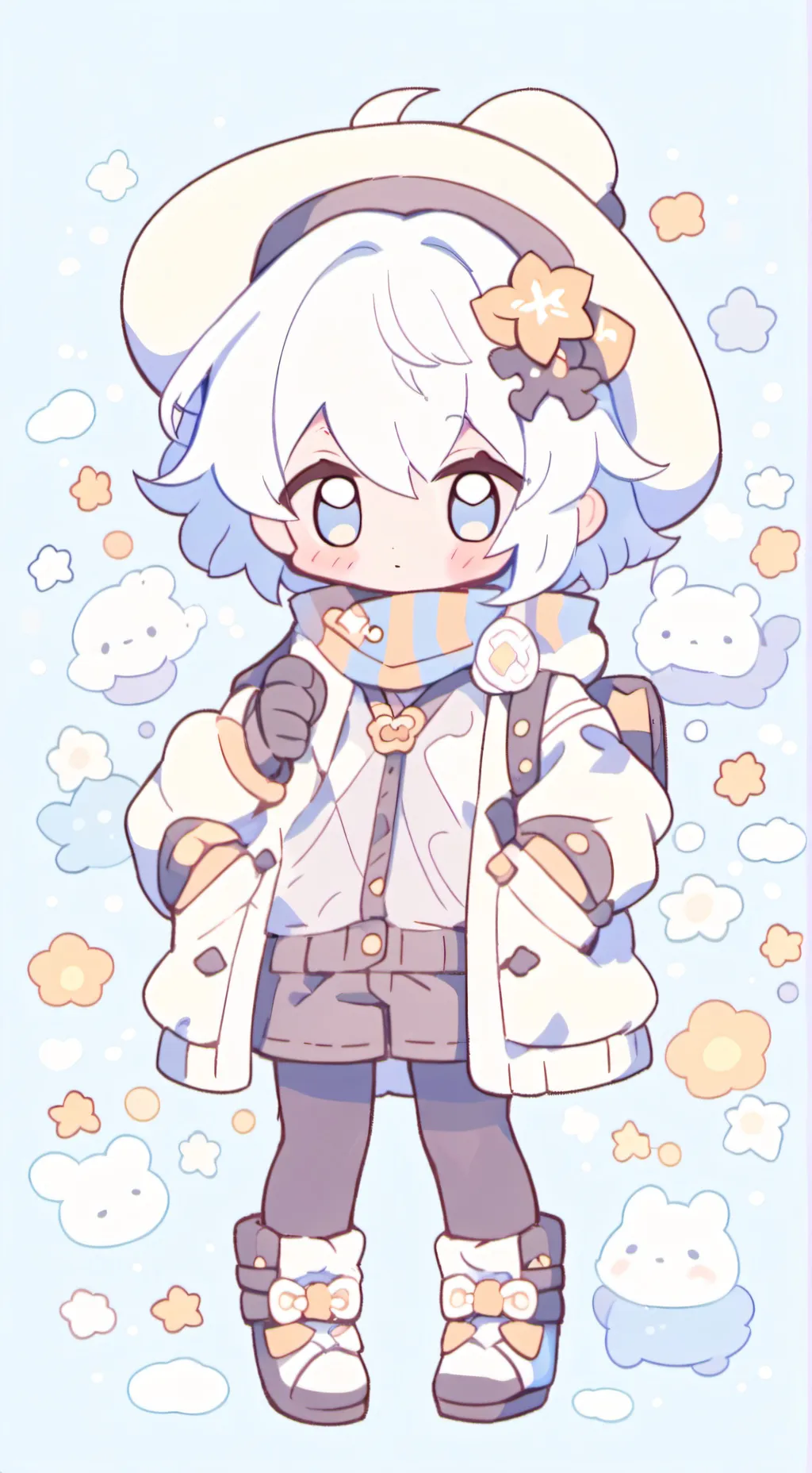 ai character: Uppermoons......  background