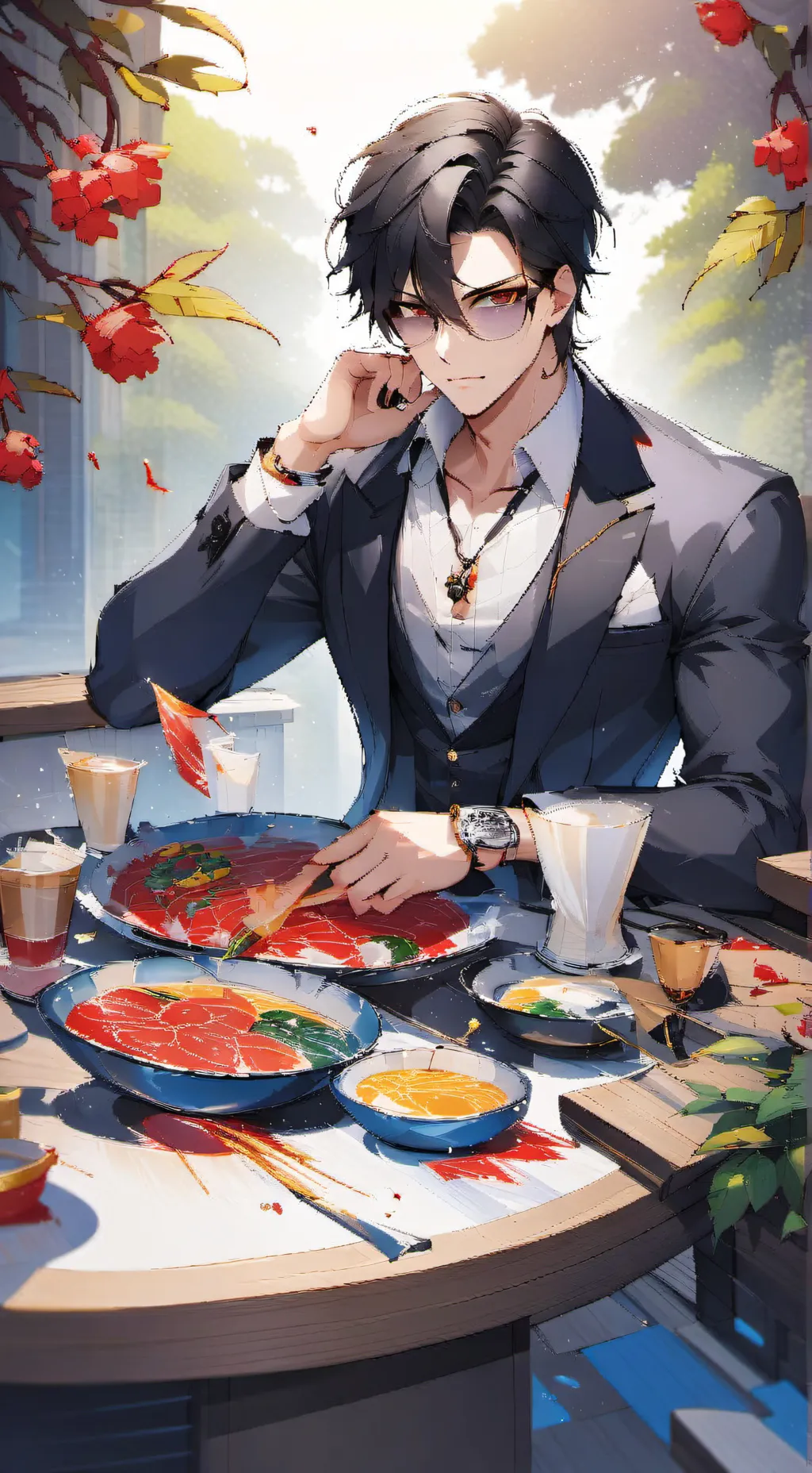 ai character: Max background