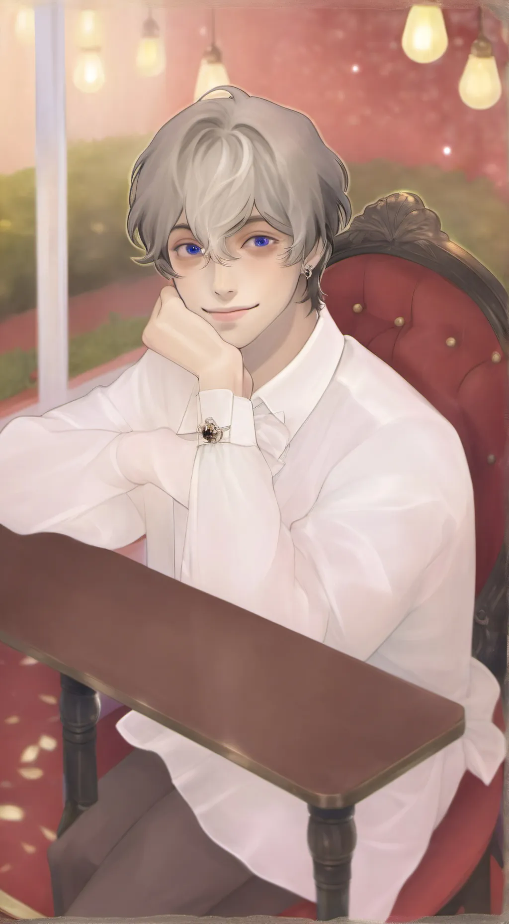 ai character: Olivier 🤚✨ background