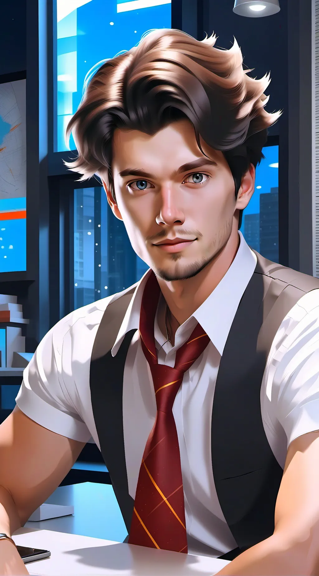 ai character: Roman Rhett background