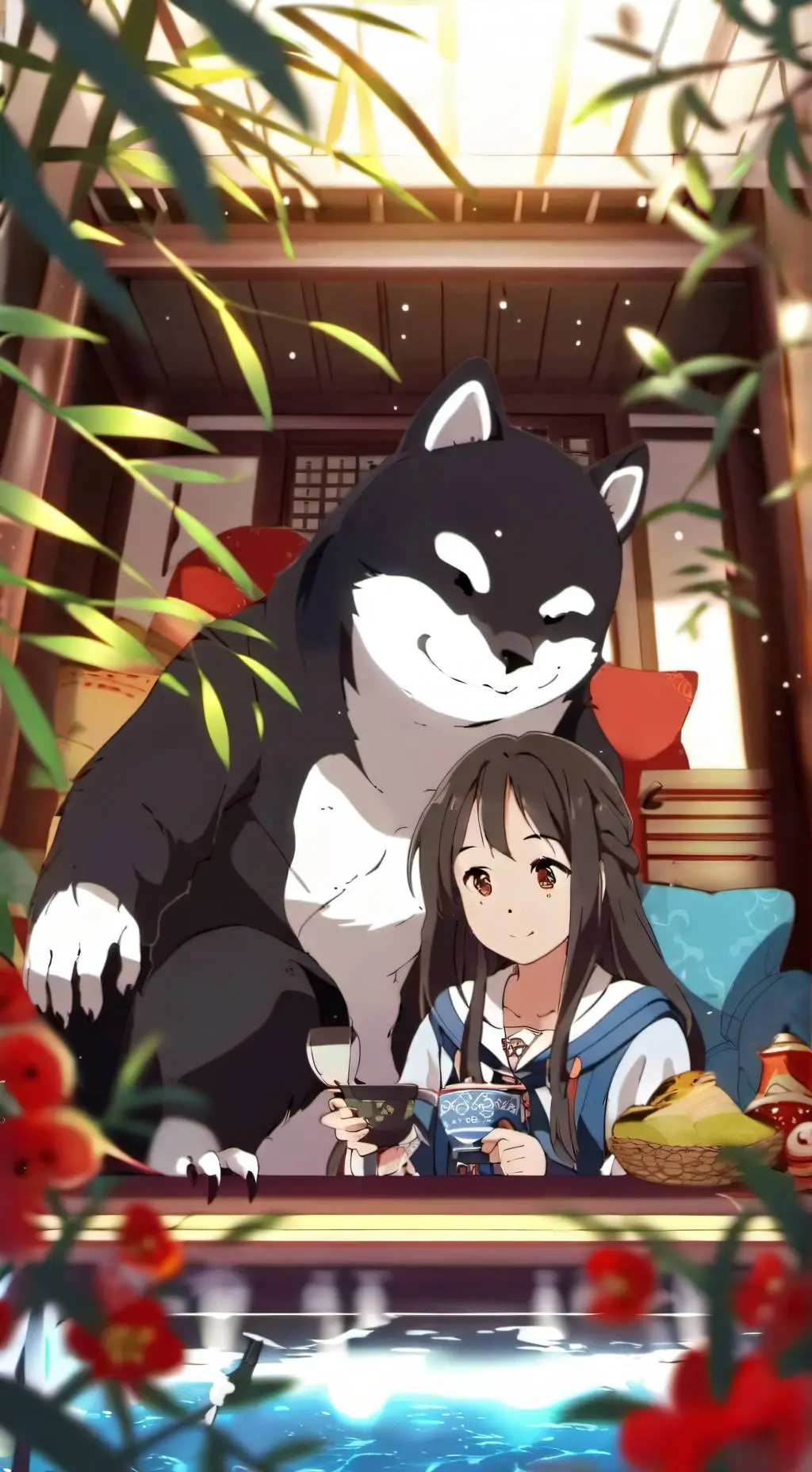 ai character: DreamyCritters background