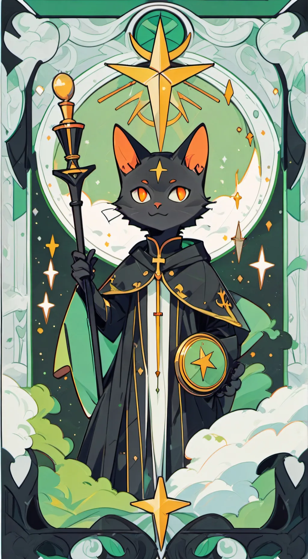 ai character: moon  background