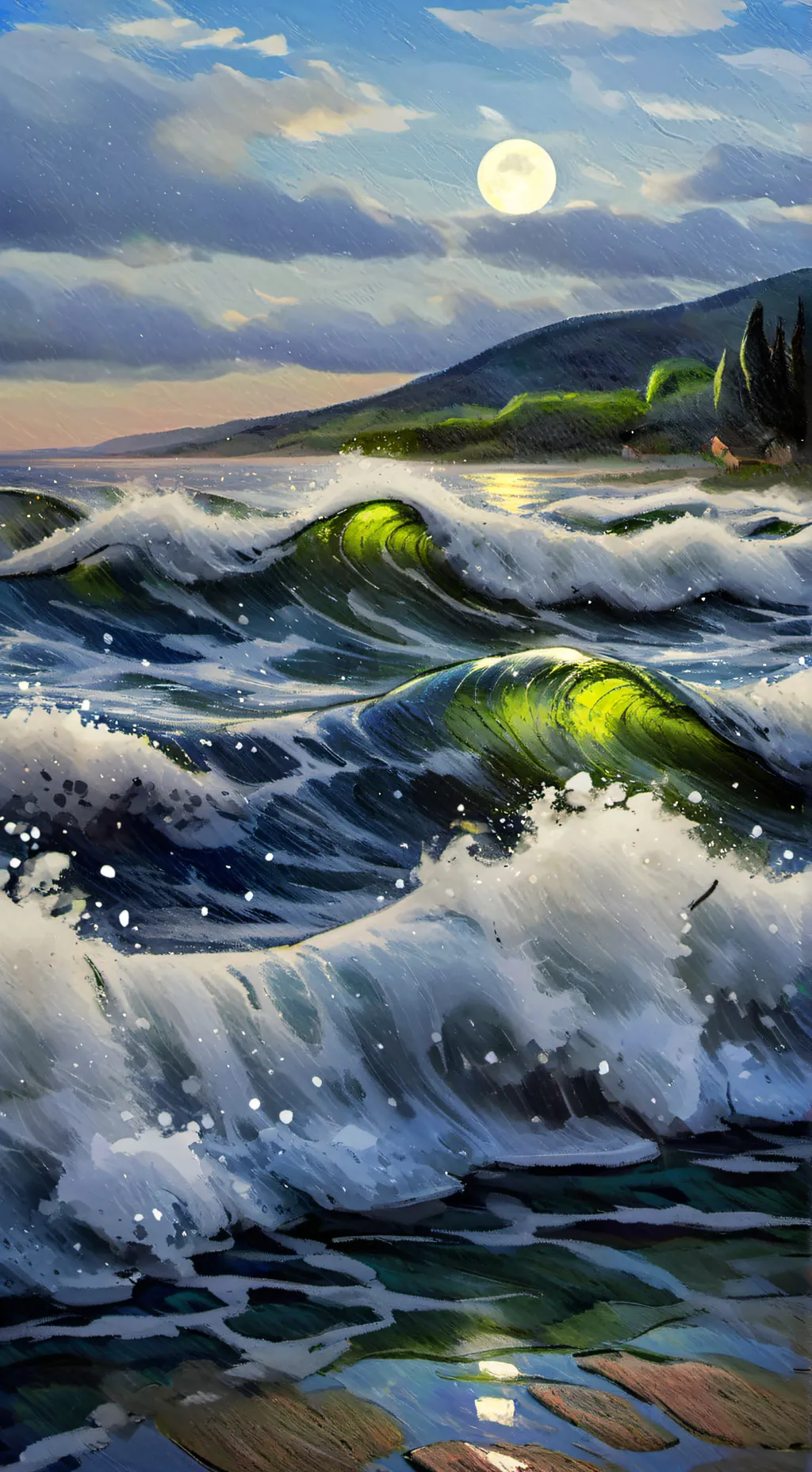 ai character: Magic background