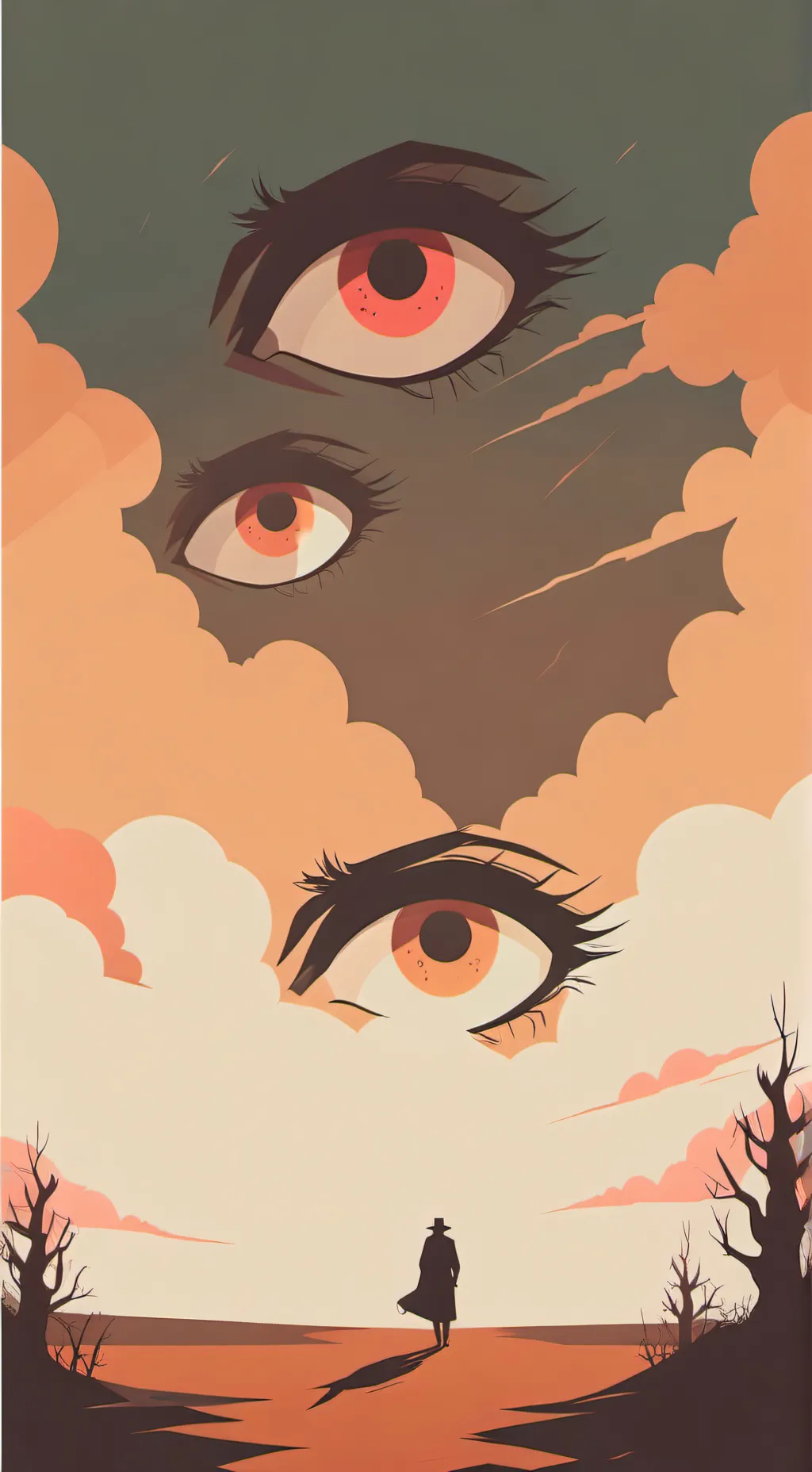 ai character: My world (HORROR) background