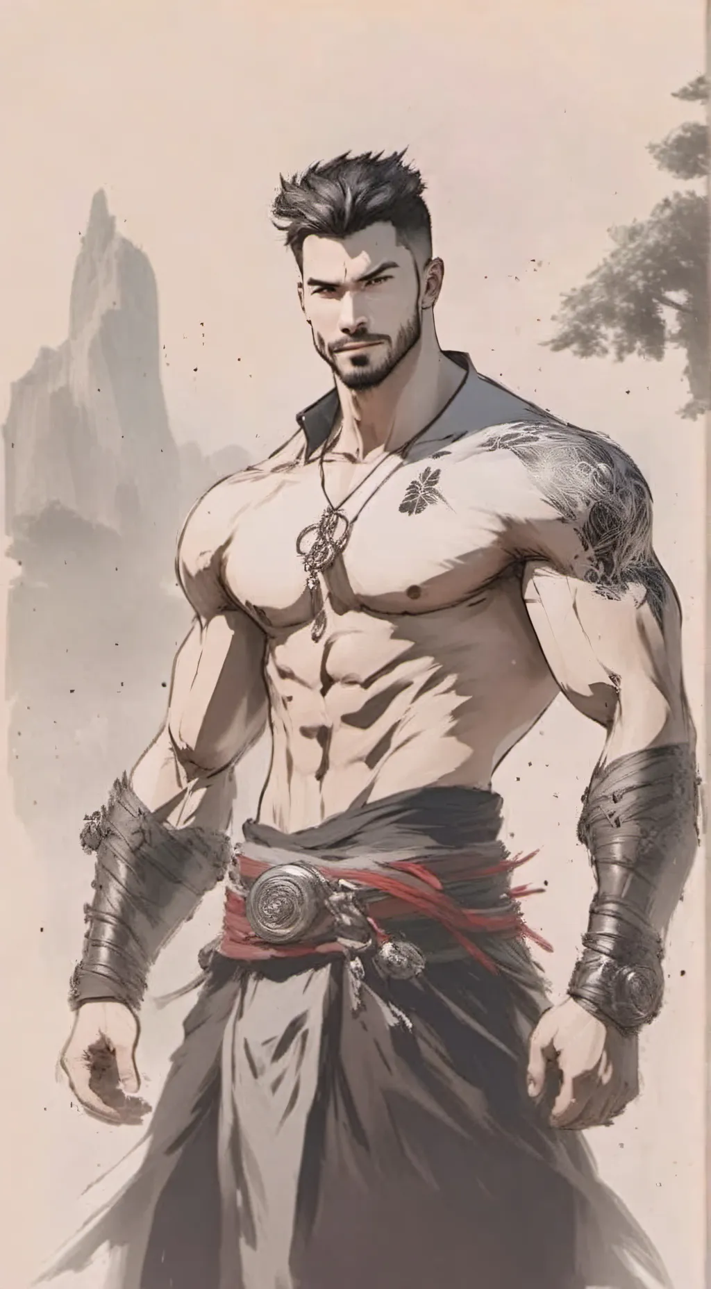 ai character: le bg background