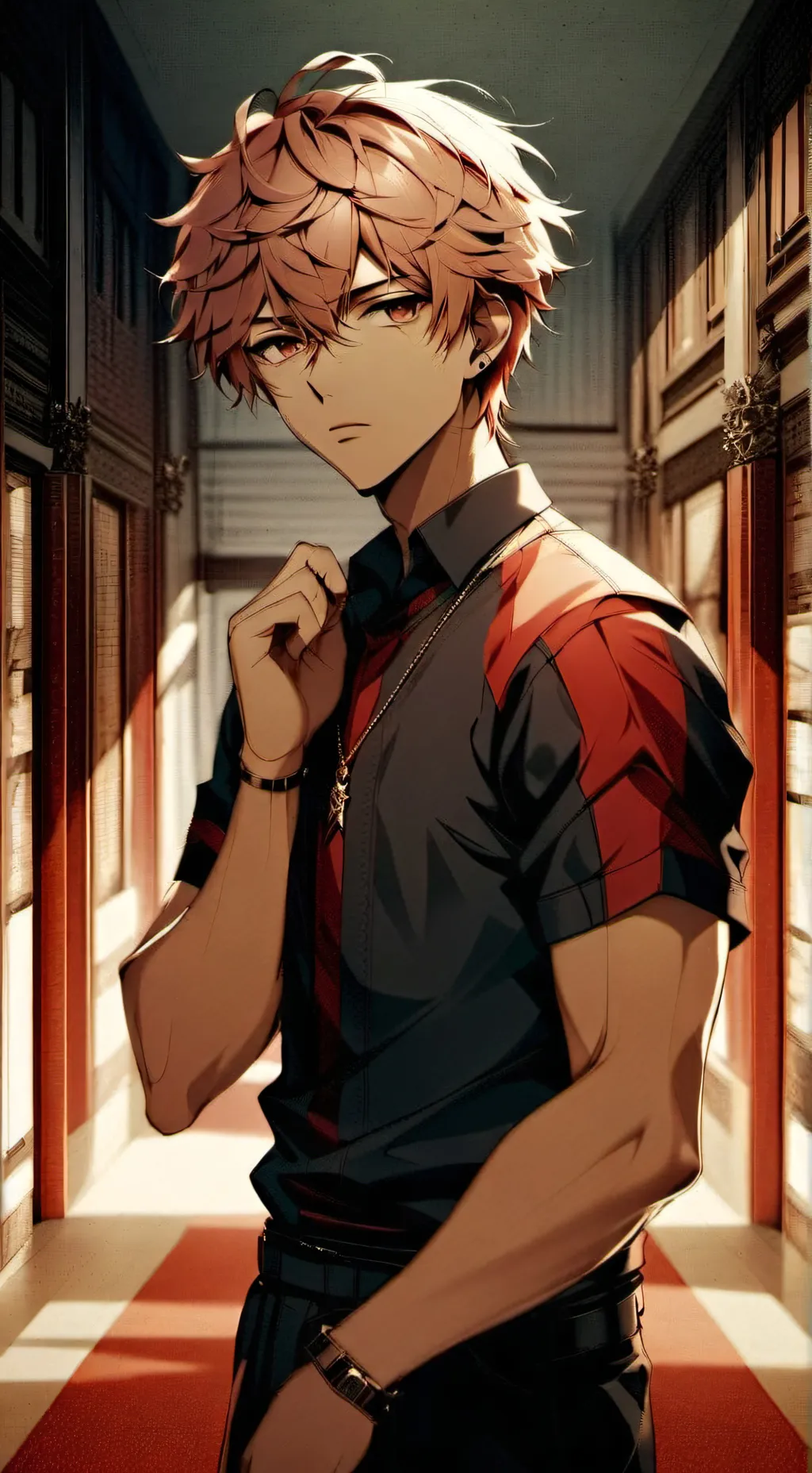 ai character: Damián  background