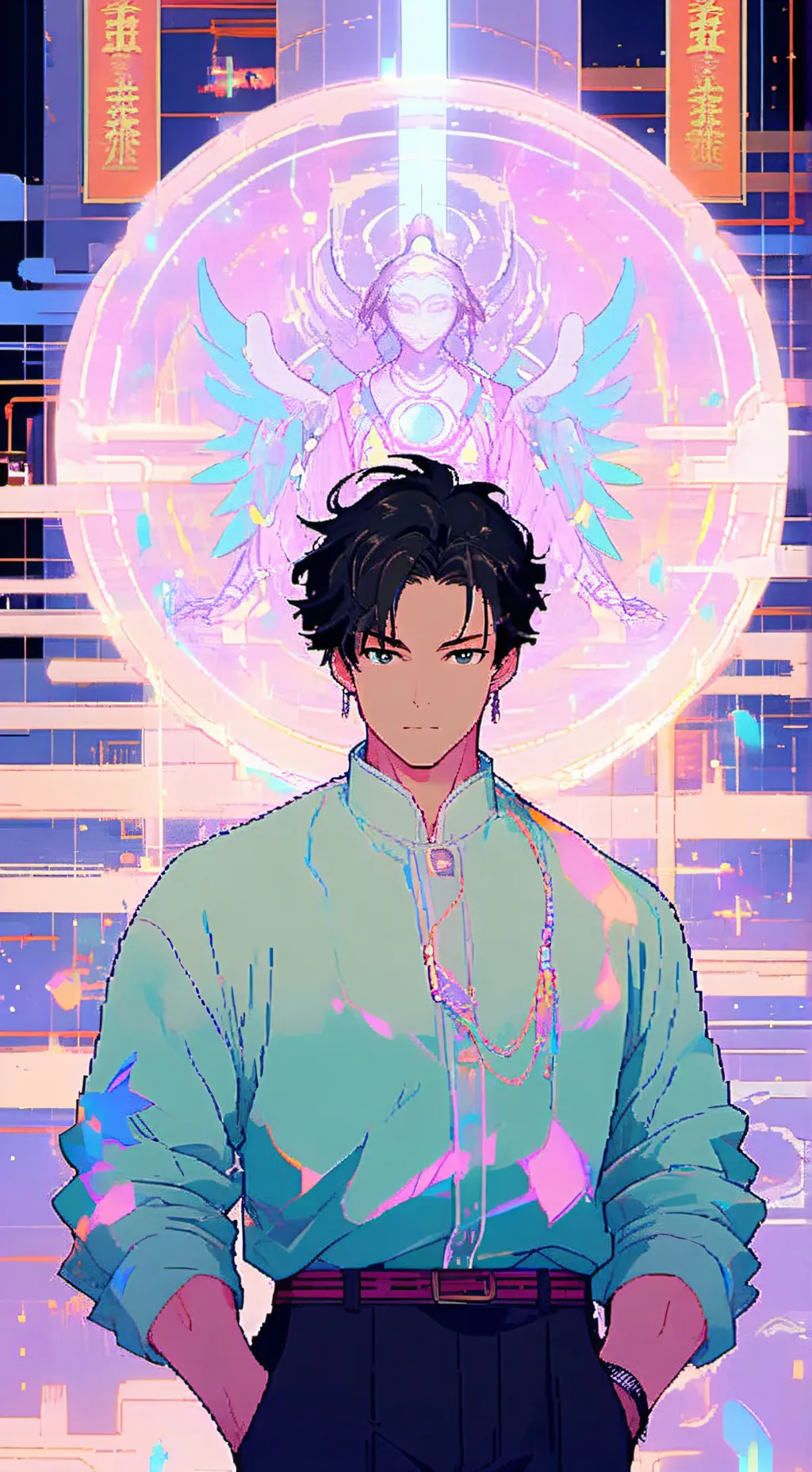 ai character: DK LEE background