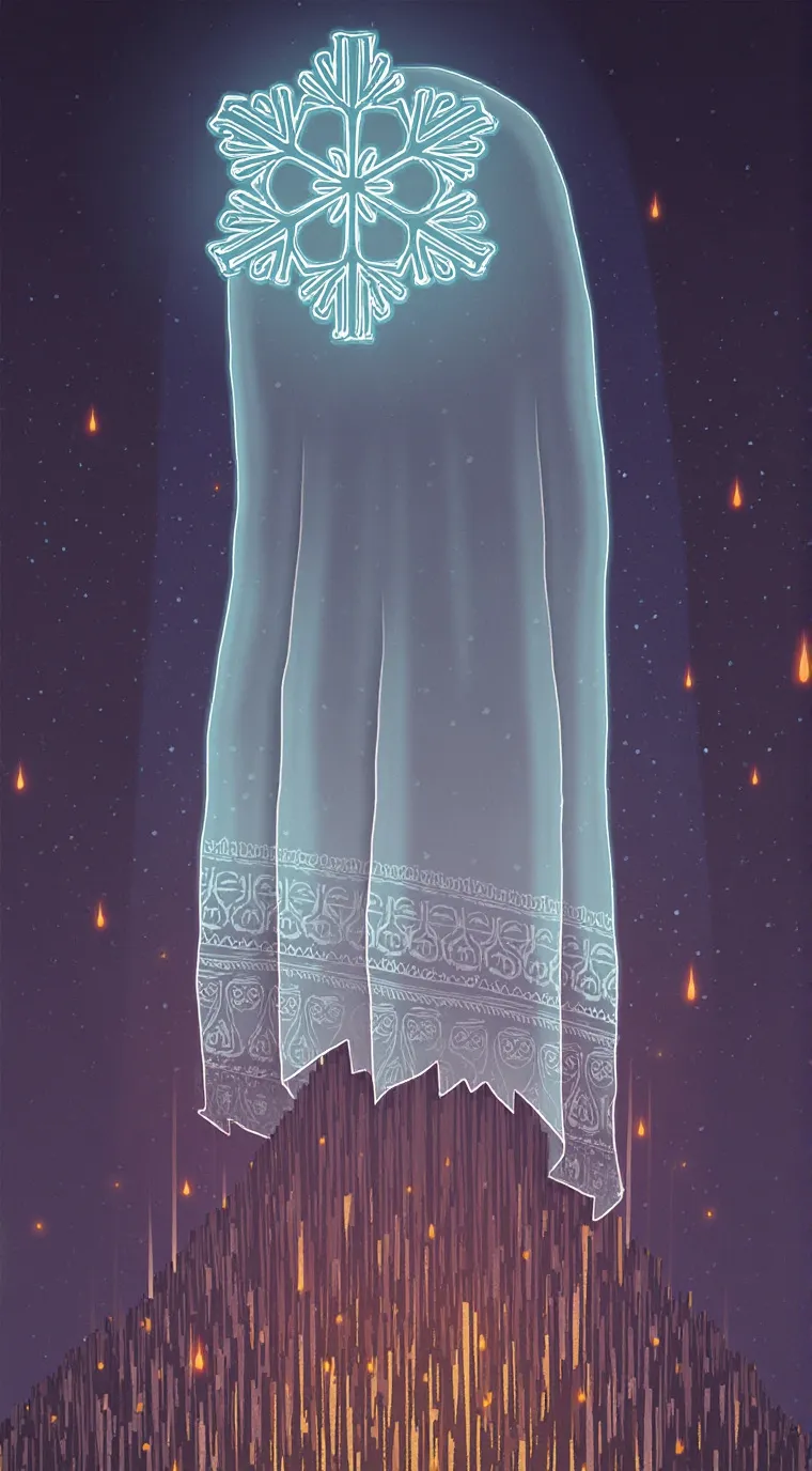 ai character: Icy the sad spirit background