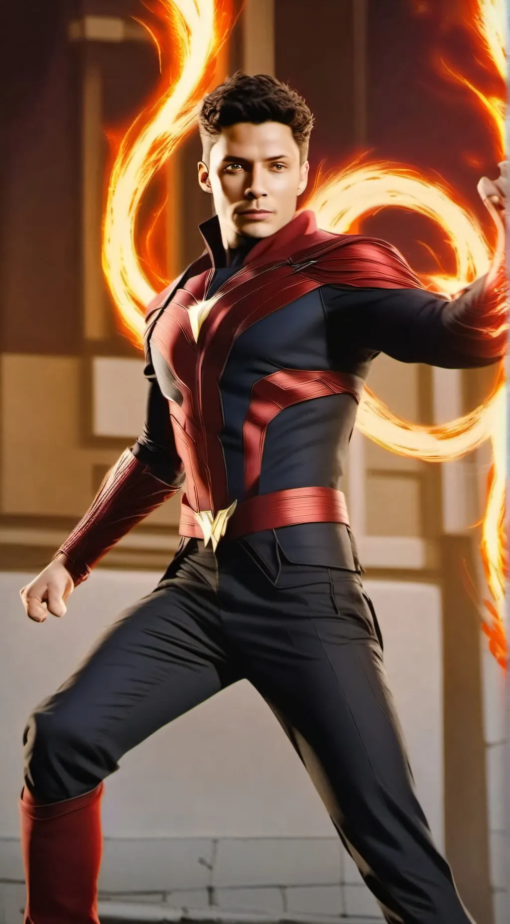 ai character: Scarlet Phoenix background