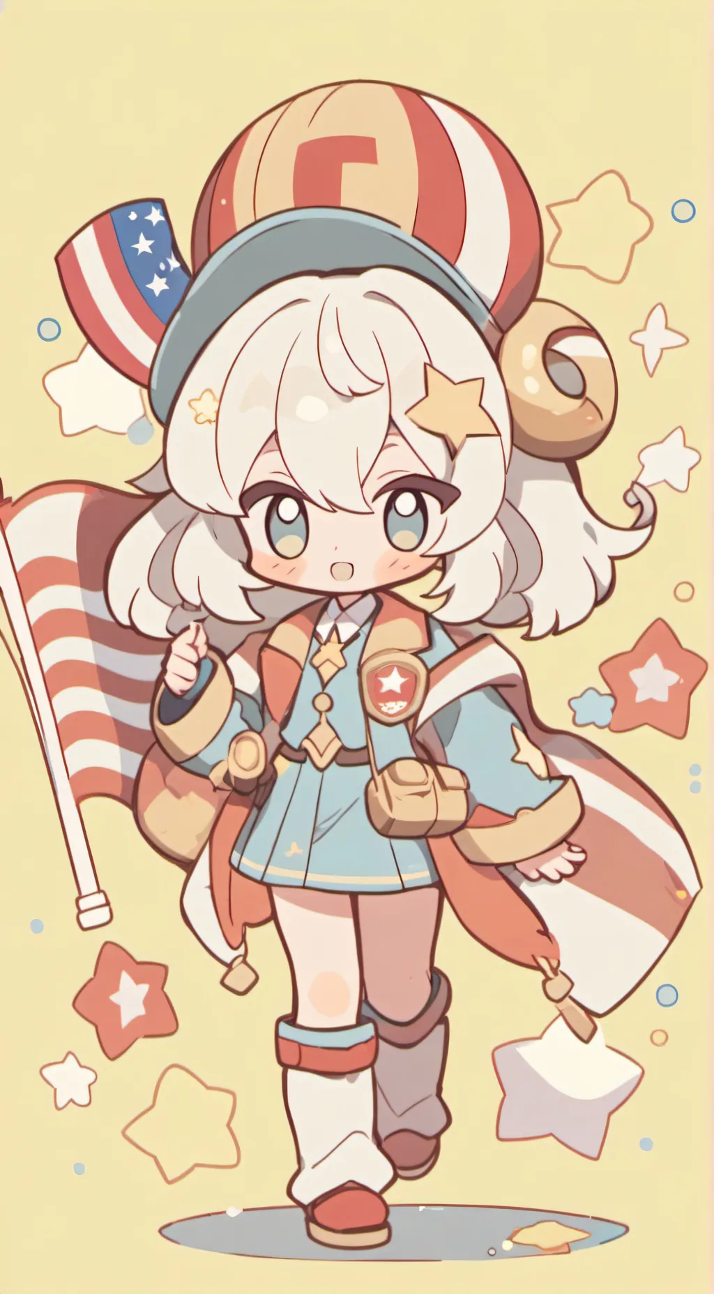 ai character: making a country background