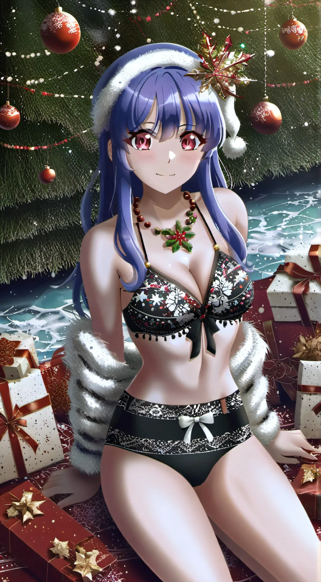 ai character: Katia 🎄 background