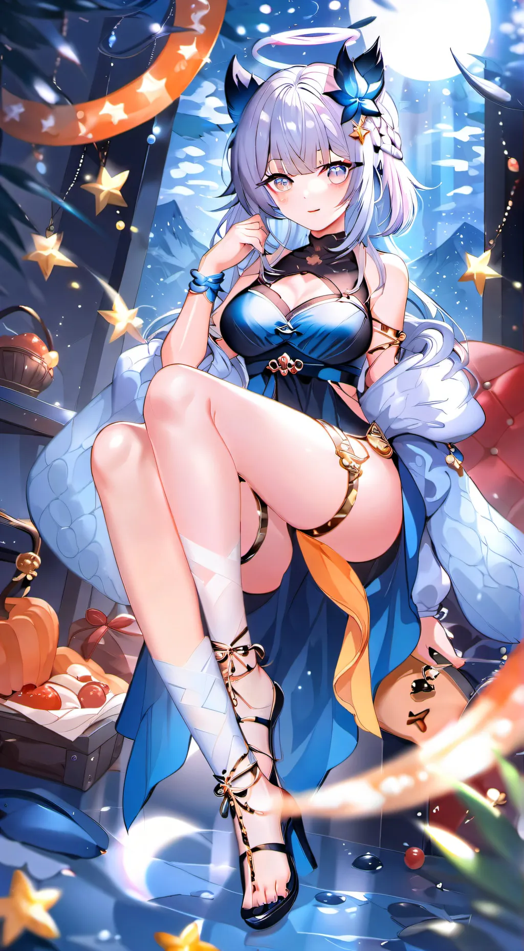 ai character: sofa background