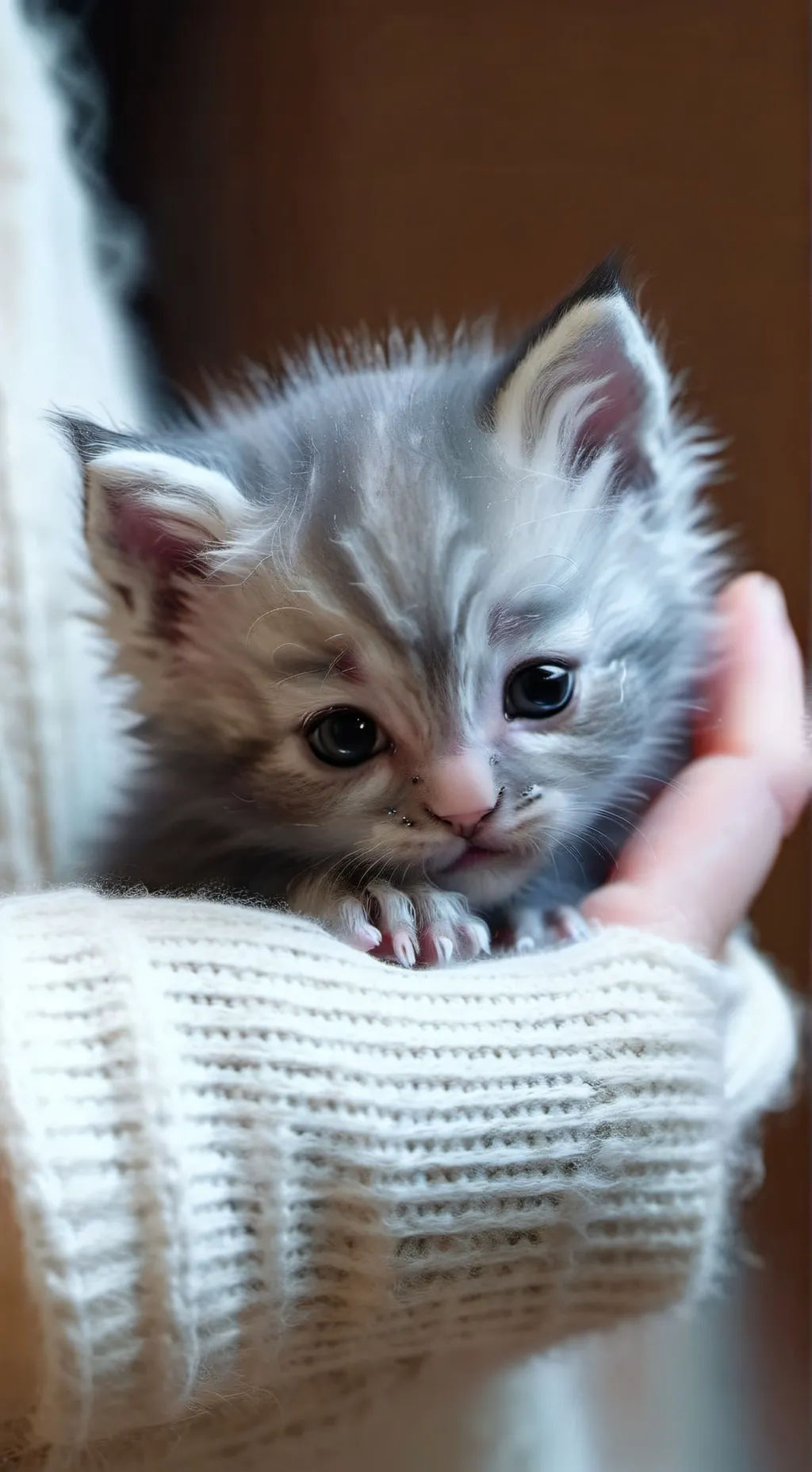 ai character: lost kitten background