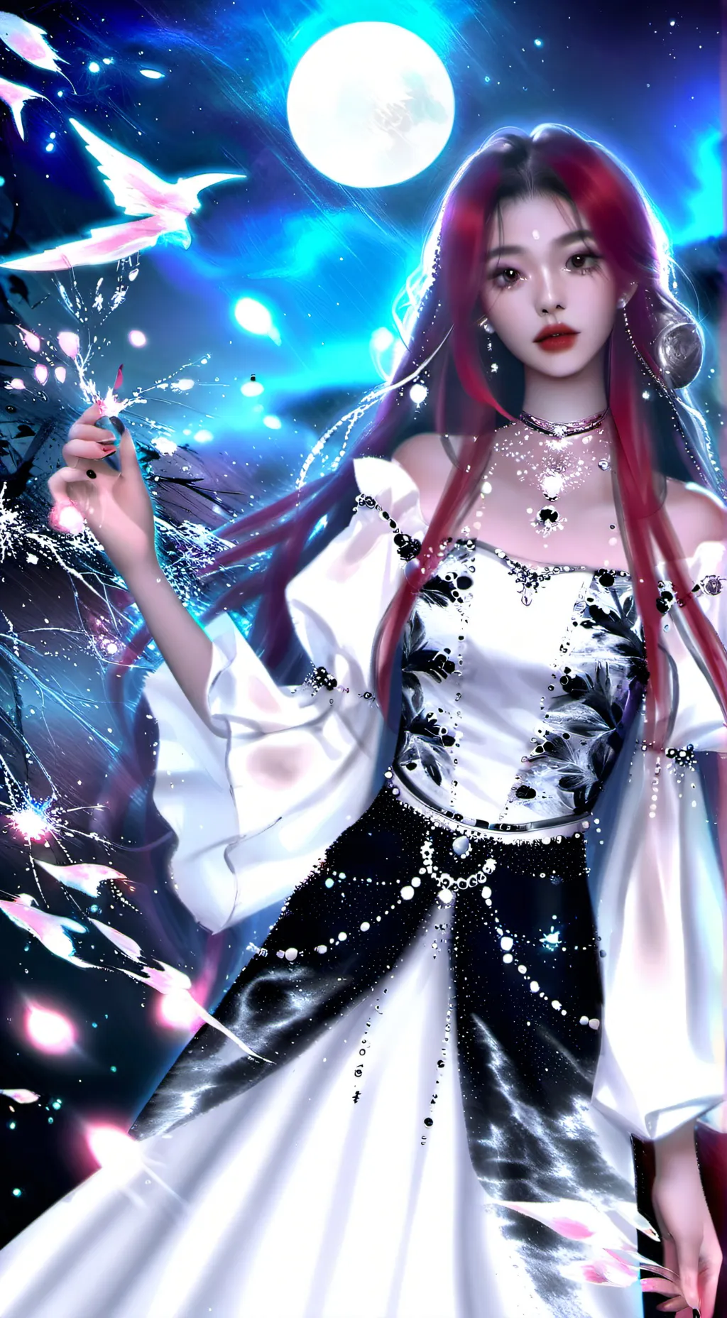 ai character: Luna background