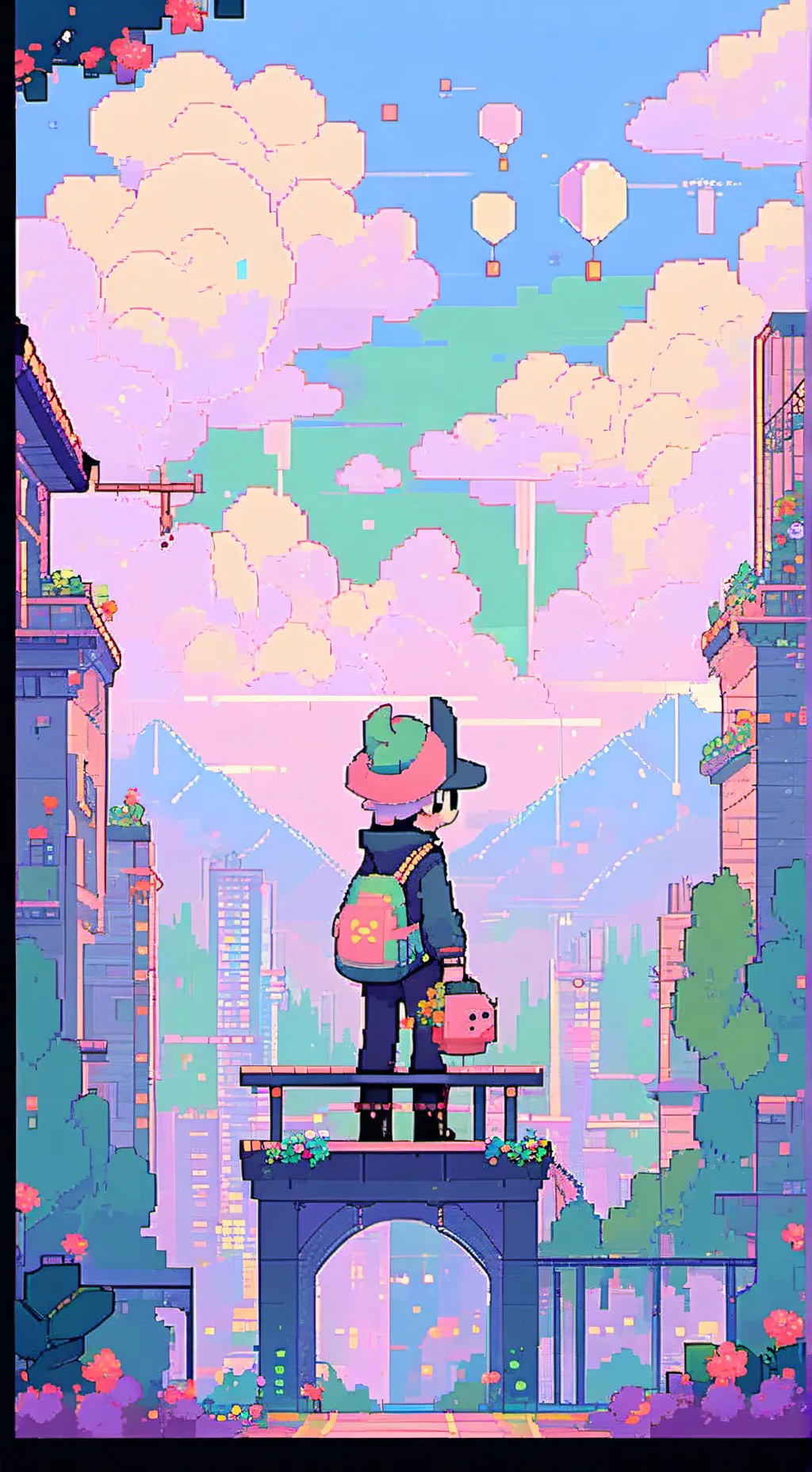 ai character: Sprunki loves you background