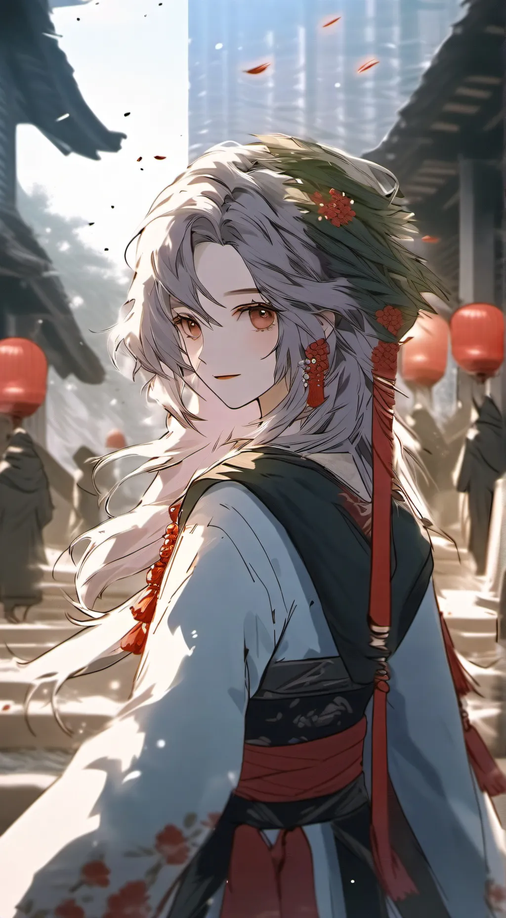 ai character: Ivory background