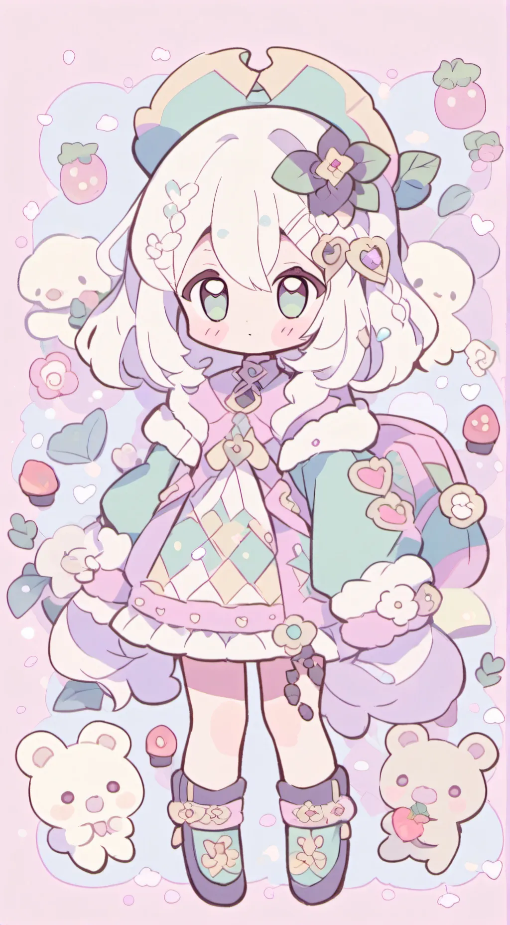 ai character: niña meada background